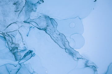 Ink Colours Mix Water. Oil Flow Background.