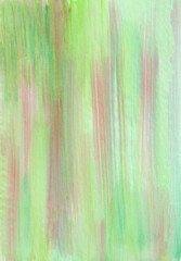 Abstract textured background in pink and green colours paintbrush texture 