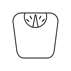 Scale icon vector. weight illustration sign. weigher symbol. weigh logo.