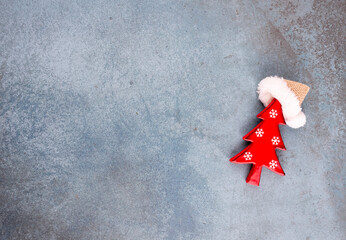 Christmas star, decor on paper background.