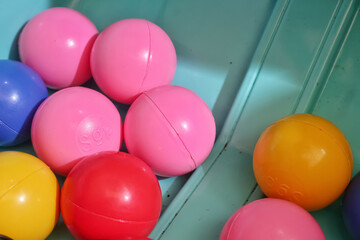 children's toy balls with cheerful colors