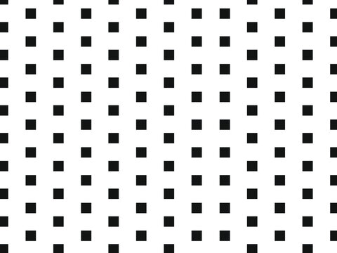 Square black seamless pattern. Black square pattern. 