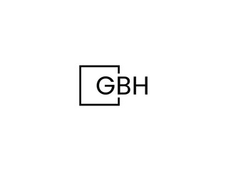 GBH Letter Initial Logo Design Vector Illustration