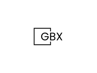 GBX Letter Initial Logo Design Vector Illustration