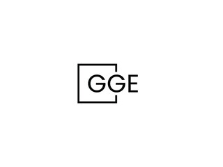 Fototapeta premium GGE Letter Initial Logo Design Vector Illustration
