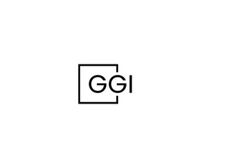Obraz premium GGI Letter Initial Logo Design Vector Illustration