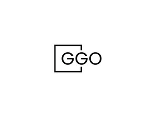 GGO Letter Initial Logo Design Vector Illustration