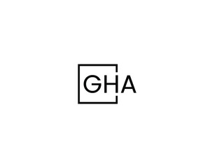 GHA Letter Initial Logo Design Vector Illustration