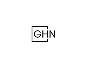 Obraz premium GHN Letter Initial Logo Design Vector Illustration