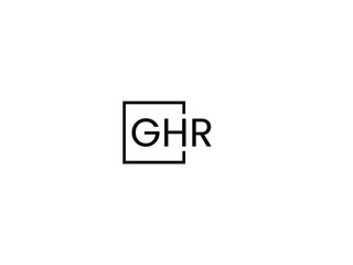 GHR Letter Initial Logo Design Vector Illustration