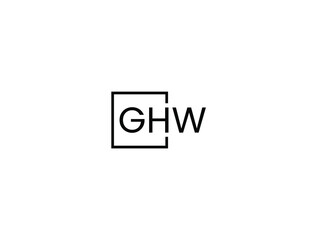 GHW Letter Initial Logo Design Vector Illustration