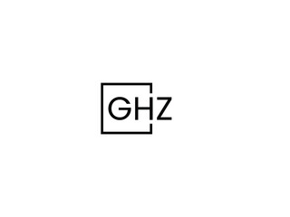 GHZ Letter Initial Logo Design Vector Illustration
