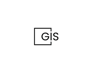 GIS Letter Initial Logo Design Vector Illustration