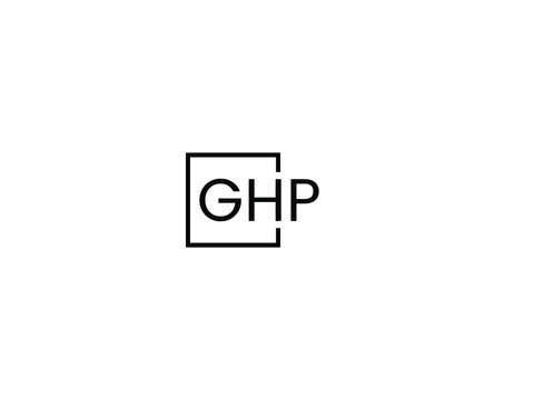 GHP Letter Initial Logo Design Vector Illustration