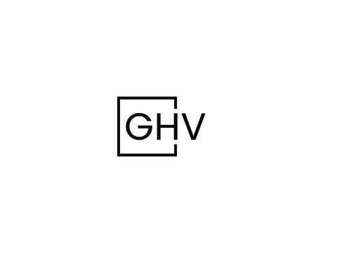 GHV Letter Initial Logo Design Vector Illustration
