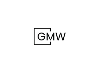 GMW Letter Initial Logo Design Vector Illustration
