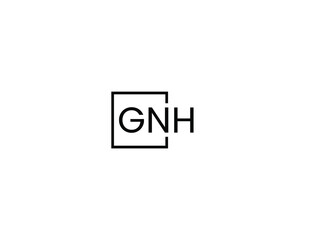 GNH Letter Initial Logo Design Vector Illustration