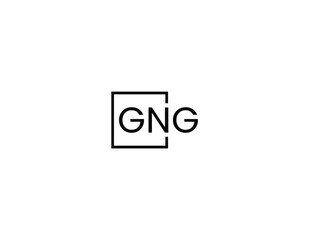 GNG Letter Initial Logo Design Vector Illustration
