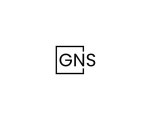Obraz premium GNS Letter Initial Logo Design Vector Illustration