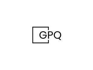 GPQ Letter Initial Logo Design Vector Illustration