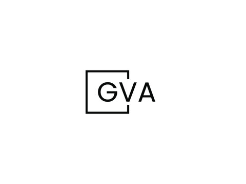 GVA Letter Initial Logo Design Vector Illustration