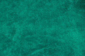 Beautiful green background with genuine leather texture