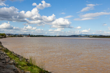 Tidal river landscape in the North Island of New Zealand