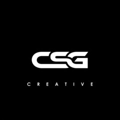 CSG Letter Initial Logo Design Template Vector Illustration