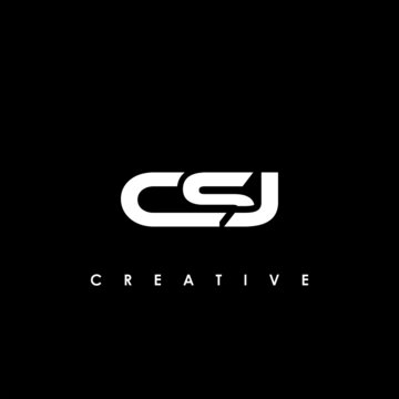 CSJ Letter Initial Logo Design Template Vector Illustration