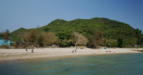 Fototapeta na wymiar Sharp island beach in Hong Kong