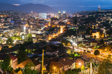 Sarajevo during Blue Hour