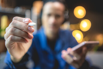 business freelance worker lifestyle, working from home with online communication system technology