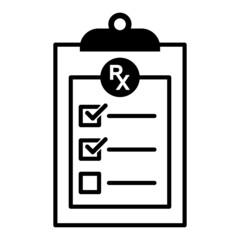 Fototapeta premium Medical Report Icon Vector On Trendy Design.