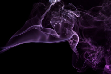 Abstract smoke Weipa. Personal aroma vaporizers. Concept of alternative non-nicotine smoking. Color vape smoke on dark background. Electronic Cigarette. Evaporator. Steaming. Blurry image, soft focus