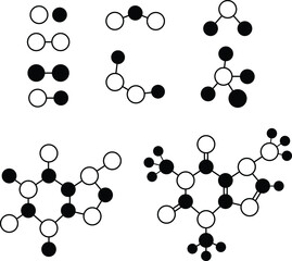 Molecule and Compound Clipart Set