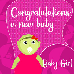 baby card congratulations a new baby