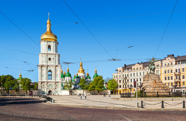 Sophia square in Kiev, Ukraine