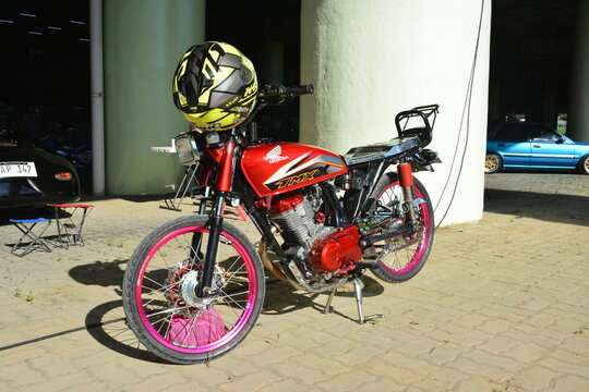 Honda tmx motorcycle at Wild Rides car show in Marikina, Philippines