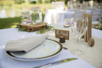 Table des mariés décoration