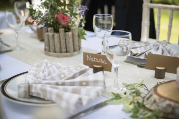 Table des mariés décoration