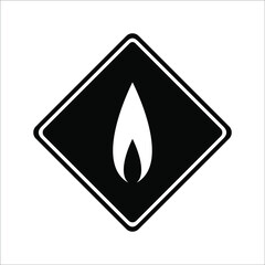 Fire Silhouette Illustration for Logo, Icon, Symbol, pictogram or Graphic Design Element. Vector Illustration