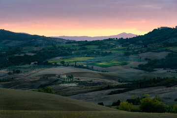 Tuscan Landscape with Rolling Hills