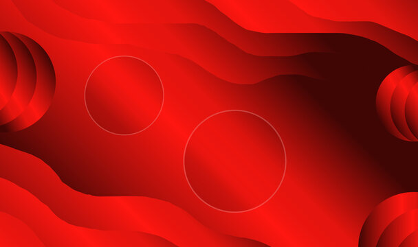 Red dark abstract background with ellips