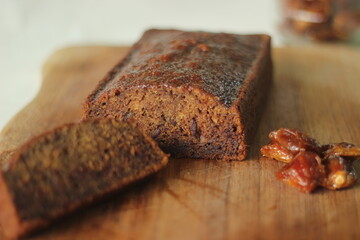 Dates cake. A simple coffee time cake with ground dates added to the batter