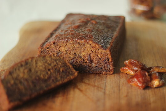 Dates cake. A simple coffee time cake with ground dates added to the batter