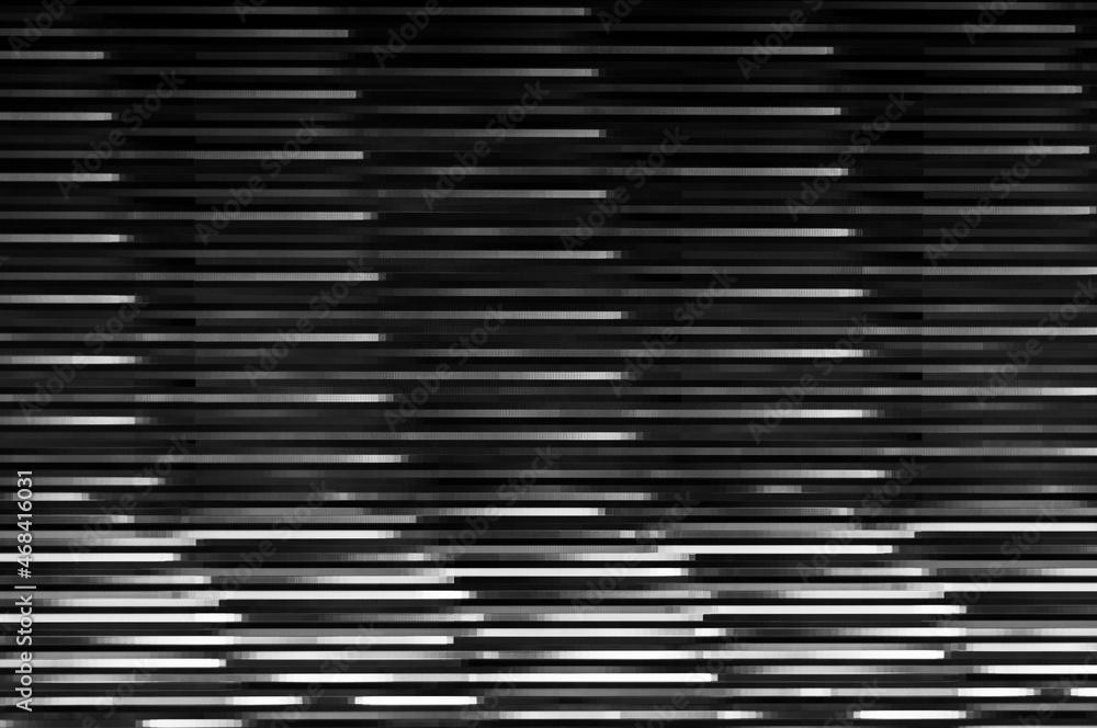 Poster pixel pattern of a digital glitch / abstract black and white pixel pattern background of a digital g