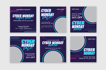 cyber monday social media post template
