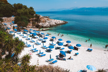 Summer at Kanoni Beach, Kassiopi, Corfu, Greece