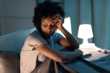 Young stressed woman suffering from insomnia - Powered by Adobe