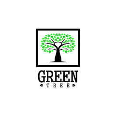 Tree Logo, Image, Design, Nature, Leaf, Vector